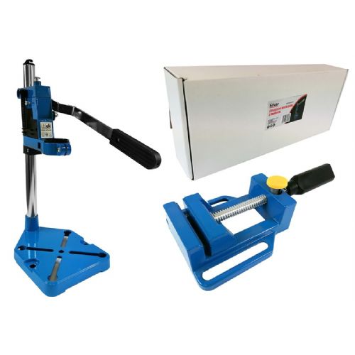Aluminum drill stand 400mm + vice