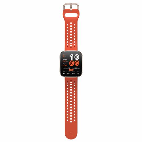 Pametna ura Amazfit Bip 6 46 mm AMOLED zaslon, GPS, merilnik srčnega utripa, 5 ATM, rdeča