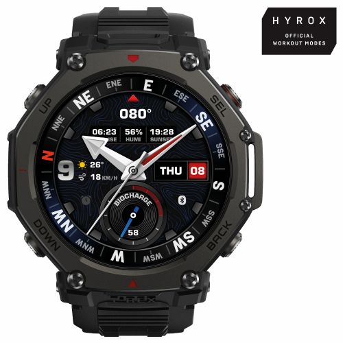 Pametna ura Amazfit T-Rex 3 Pro AMOLED 1,5" GPS 10 ATM črna 27 dni baterije