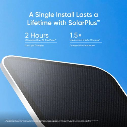 Anker Eufy Security SoloCam S340 outdoor wireless security camera with solar panel