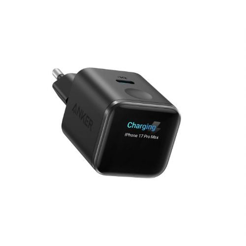 Anker Nano 45W Smart Display Charger, USB-C, fast charging, Care Mode, black