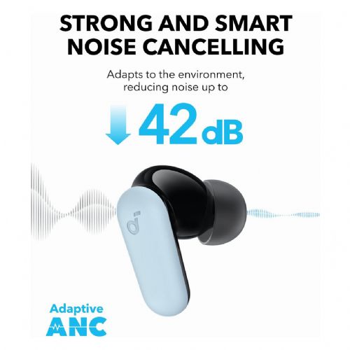 Brezžične slušalke Anker Soundcore P30i v2 modre barve