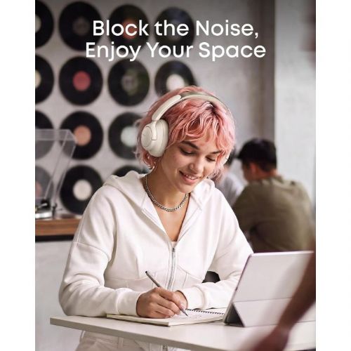 Anker Soundcore Q31i Hi-Res Audio Headphones, ANC, up to 80 h battery, fast charging, white