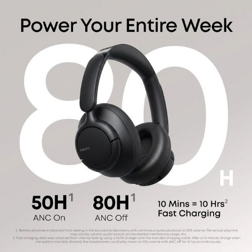Anker Soundcore Q31i Bluetooth headphones, ANC, Hi-Res Audio, up to 80 hours of playtime, black