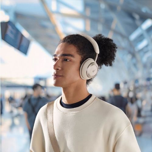 Anker Soundcore Space One Pro wireless headphones, white + gift travel case