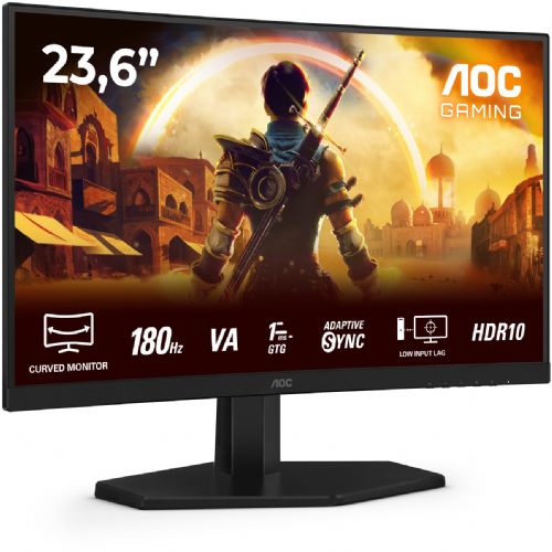 Monitor AOC C24G42E 59,9 cm (23,6"), VA, 250 cd/m2, 0,5ms, 16:09 ukrivljen HDMI+DP črn