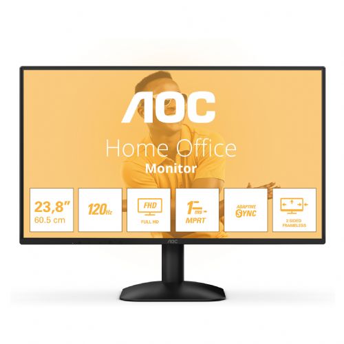 Monitor AOC 24B31H 60.5 cm (23.8"), 1920x1080 (FHD), IPS, 300cd/m2, 1ms, 16:09 HDMI+D-Sub IPS black