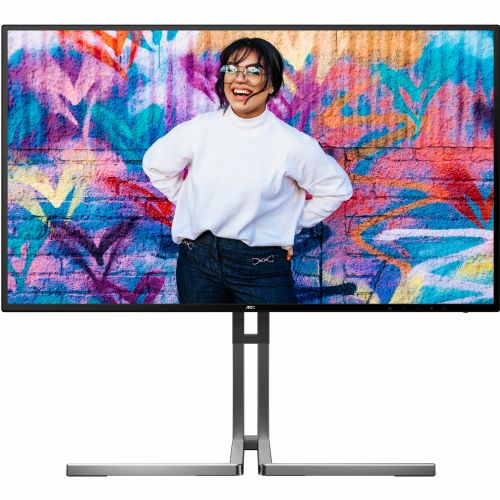Monitor AOC U27U3CV 68,6 cm (27"), 3840 x 2160 (4K UHD), IPS, 16:9, HDMI, DP, USB-C 96W, Lift črn