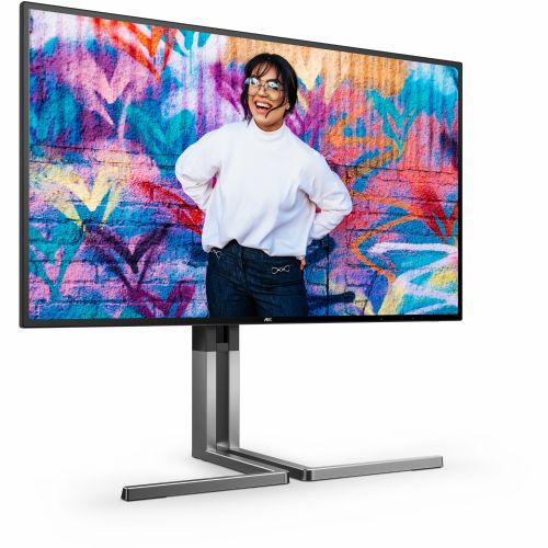 Monitor AOC U27U3CV 68,6 cm (27"), 3840 x 2160 (4K UHD), IPS, 16:9, HDMI, DP, USB-C 96W, Lift črn