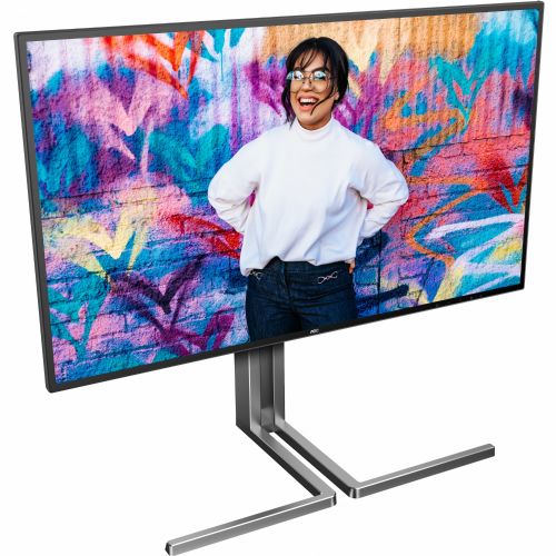 Monitor AOC U27U3CV 68,6 cm (27"), 3840 x 2160 (4K UHD), IPS, 16:9, HDMI, DP, USB-C 96W, Lift črn