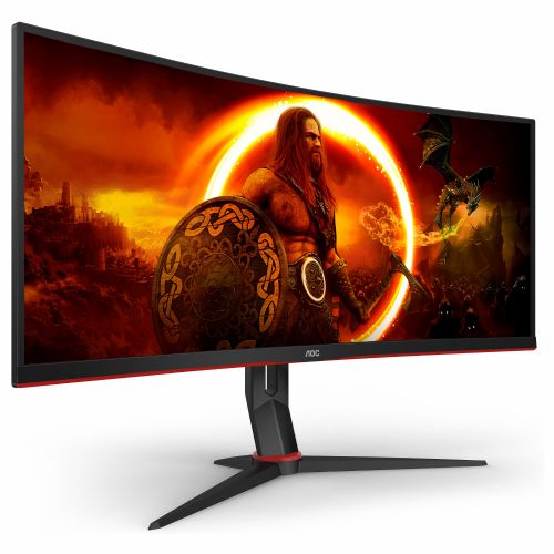 Monitor AOC CU34G2XP/BK 86,4 cm (34"), 21:09 2xHDMI+2xDP+USB ukrivljen na drobno