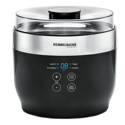 Yogurt maker Rommelsbacher JG 80 "Jona" (black/stainless steel)