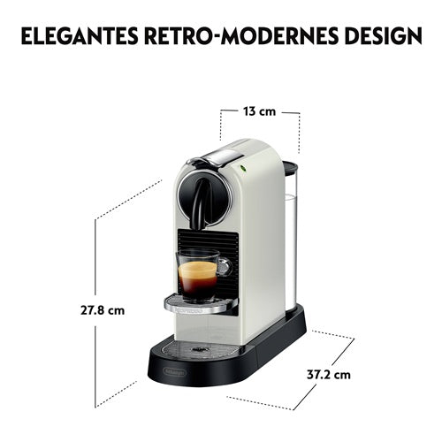 Capsule machine DeLonghi Nespresso Citiz EN 167.W, white