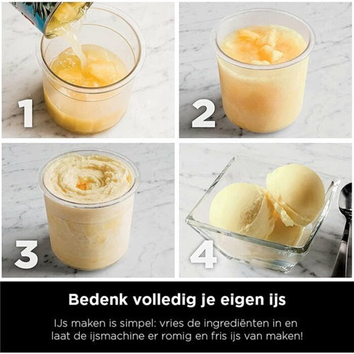 Aparat za sladoled Ninja Creami NC300EU, za 1400 ml, 800 W, črno-srebrne barve