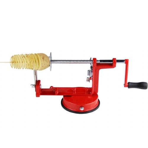 Spiral potato chip making machine