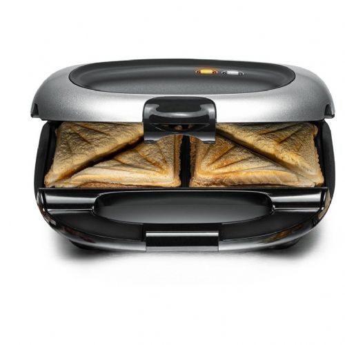 Aparat za sendviče Rommelsbacher ST 1000 (črn/srebrn, 1000 W)