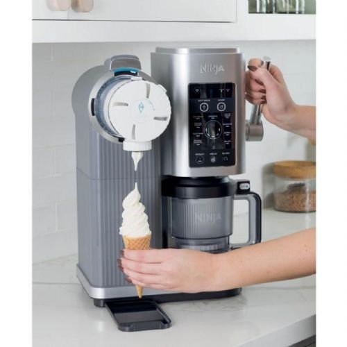 Ninja NC701EU Creami & Swirl Ice Cream Maker, 13 programs, 800 W, 0.96 L, gray
