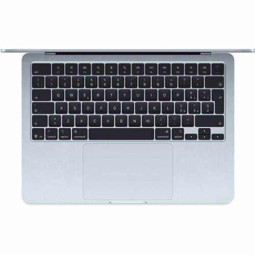 Prenosnik Apple MacBook Air: Čip Apple M4 z 10-jedrnim procesorjem in 8-jedrnim grafičnim procesorjem, 16 GB, 256 GB SSD DE - nebesno modra