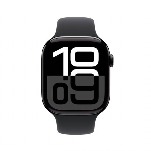 Pametna ura APPLE WATCH SERIES 10 (GPS) 42MM ALUMINUM CASE WITH BLACK SPORT BAND - S/M - JET BLACK