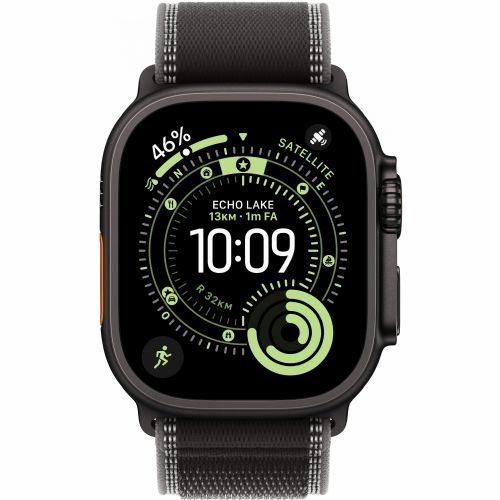 Pametna ura Apple Watch Ultra 3 Titanium Cellular 49mm črna (Trail Loop črna/kohlegrava) M/L