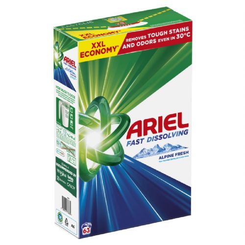 Ariel Mountain Spring Laundry Detergent, 63 washes / 3.46 kg