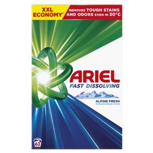 Ariel Mountain Spring Laundry Detergent, 63 washes / 3.46 kg