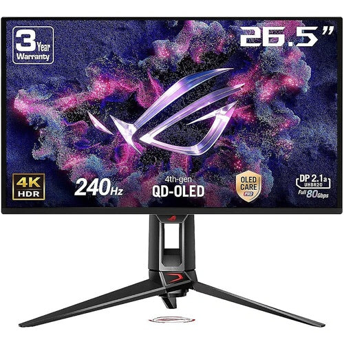 Monitor Asus ROG Swift OLED PG27UCDM 67,3 cm (26,5"), 3840x2160 (4K UHD), OLED, 1000 cd/m2, 16:9, 240 Hz