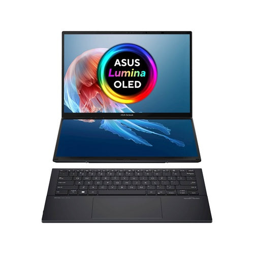 Prenosnik Asus Zenbook Duo UX8406CA-PZ005W Intel Ultra 9-285H/32GB/SSD 2TB NVMe/35,56 cm (14") OLED WQXGA+/Intel Arc/Win11Home, Gray