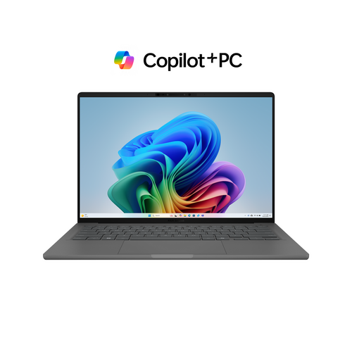 Prenosnik Asus Zenbook A14 (UX3407RA-QD010W), Qualcomm Snapdragon X Elite X1E/32 GB/SSD 1 TB NVMe/35,56 cm (14"), OLED, WUXGA/Win11Home, siv