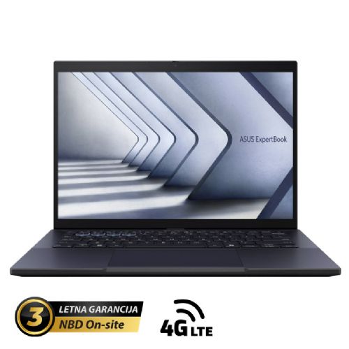 Prenosnik ASUS ExpertBook B3 14" (35,56cm) WQXGA Core Ultra 7 155H 16GB 1TB 4G Windows 11 Pro (B3404CMA_L-QN0816X)