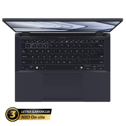 Prenosnik ASUS ExpertBook B3 14" (35,56cm) WUXGA Core Ultra 7 155H 32GB 1TB 4G Win11 Pro (B3404CMA-4G-WB75D0X)