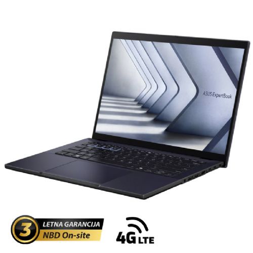Prenosnik ASUS ExpertBook B3 14" (35,56cm) WUXGA Core Ultra 7 155H 32GB 1TB 4G Win11 Pro (B3404CMA-4G-WB75D0X)