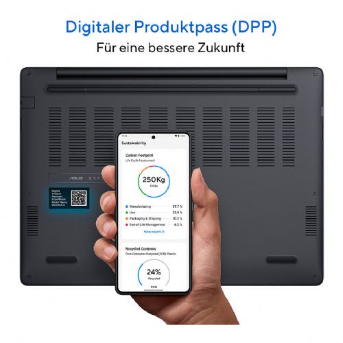 Prenosni računalnik Asus ExpertBook B5 14" WQXGA IPS Intel Core Ultra 5-225H 16GB 512GB SSD DE, Windows 11 Pro