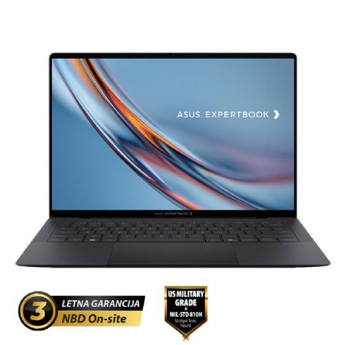 Prenosni računalnik Asus ExpertBook Ultra B9 OLED 14" WQXGA+ Core Ultra 7 X7 358H 32GB 1TB 0,99kg Win11 Pro ovitek LAN adapter