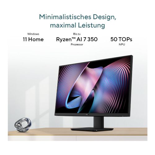 All In One računalnik Asus ExpertCenter VM670KA AMD Ryzen AI 7 350, 16GB, 1TB SSD, 27" Full HD,DE, Windows 11 Home