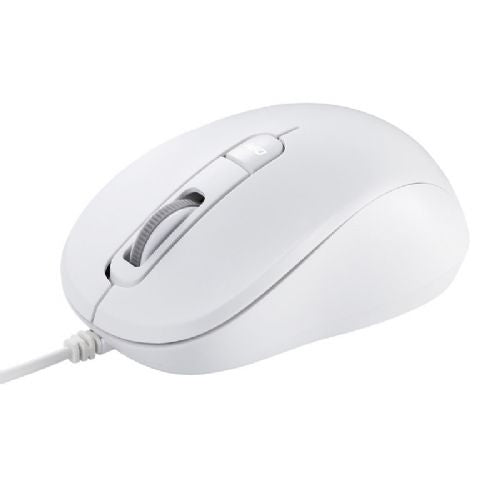 Optična miška ASUS MU101C Blue Ray, žična, bela