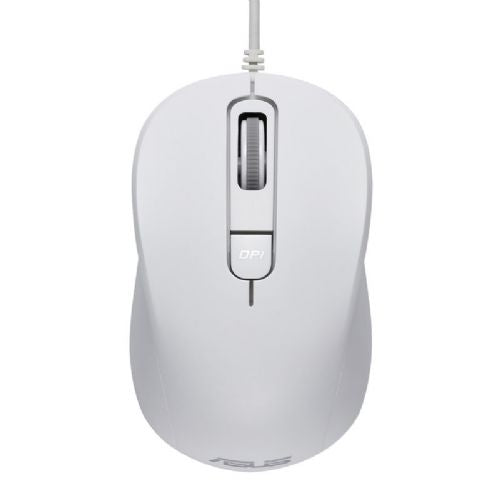 Optična miška ASUS MU101C Blue Ray, žična, bela