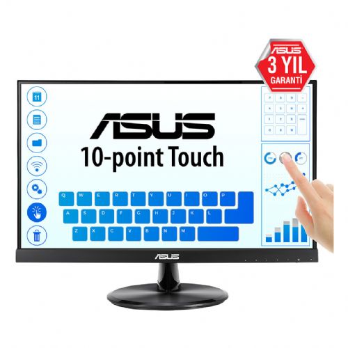 Monitor Asus Touch VT229H 54,6 cm (21,5"), 1920 x 1080 FHD, 16:9, IPS, 250cd/m2, 5ms, touch, črna