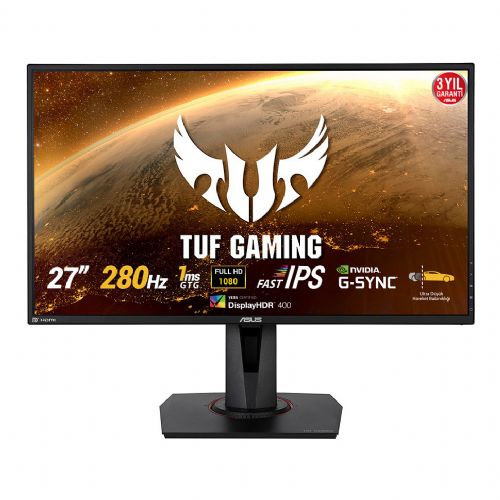 Monitor ASUS TUF Gaming VG279QM 68,5cm (27"), 1920 x 1080 FHD, IPS, 400cd/m2, 1ms, črna