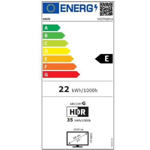 Monitor Asus TUF VG279QM1A, 68,58 cm (27"), 300 cd/m2, IPS, LED, LCD, 280 Hz, DP/HDMI/USB, zvočniki, gaming monitor