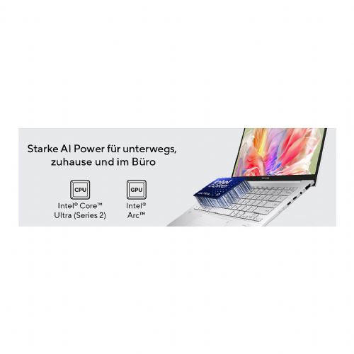 Laptop Asus Zenbook 14 UX3405CA-QL637W OLED, WUXGA, i7-255H, 16GB, 1TB SSD, Wi-Fi 7, DE, Windows 11