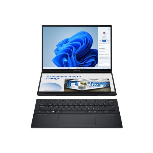 Prenosnik Asus Zenbook Duo UX8406CA-PZ005W Intel Ultra 9-285H/32GB/SSD 2TB NVMe/35,56 cm (14") OLED WQXGA+/Intel Arc/Win11Home, Gray