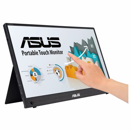 Prenosni monitor Asus ZenScreen MB16AMTR 39,6 cm (15,6"), 1920 x 1080 FHD, 16:9, IPS, 250cd/m2, 5ms, črna
