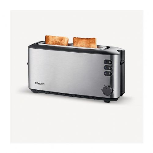 Toaster Severin AT 2515 nerjaveče jeklo, dolga reža, elektronski nadzor, funkcija odmrzovanja, odstranljiva posoda za drobtine