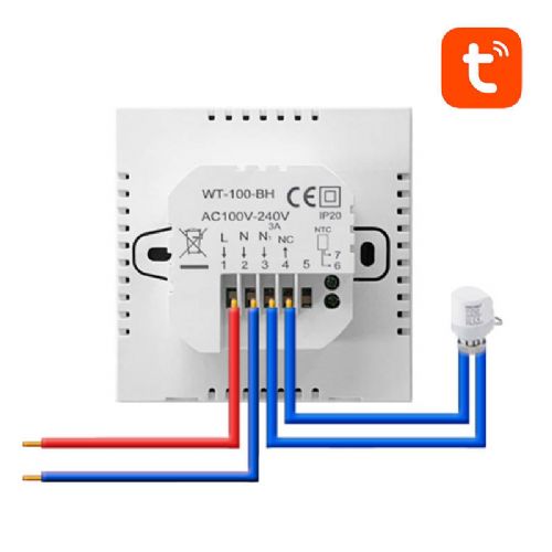 Pametni termostat za ogrevanje vode Avatto ZWT100 3A Zigbee Tuya