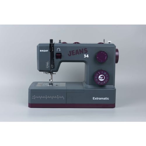 Bagat Jeans 34 Extramatic sewing machine, 100 W servo motor, 34 programs, LED lighting, metal construction