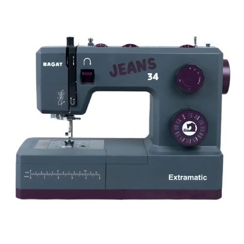 Bagat Jeans 34 Extramatic sewing machine, 100 W servo motor, 34 programs, LED lighting, metal construction