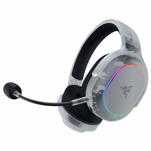 Slušalke Razer Barracuda X Chroma Phantom White brezžične, RGB osvetlitev, virtualni 7.1 zvok, snemljiv mikrofon, 70 ur avtonomije