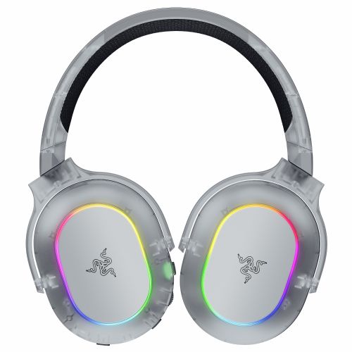 Slušalke Razer Barracuda X Chroma Phantom White brezžične, RGB osvetlitev, virtualni 7.1 zvok, snemljiv mikrofon, 70 ur avtonomije