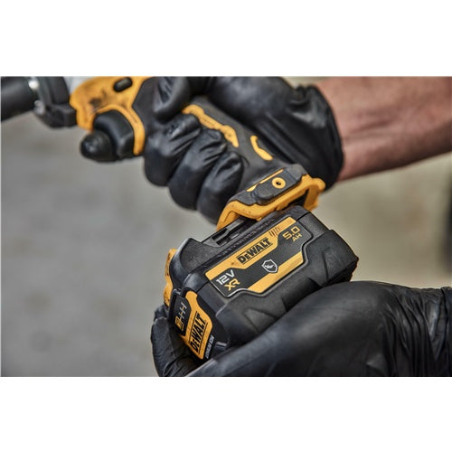 DeWalt XR DCB126G battery, 12 V 5 Ah (black/yellow, housing protects against chemicals, acids and fuels)